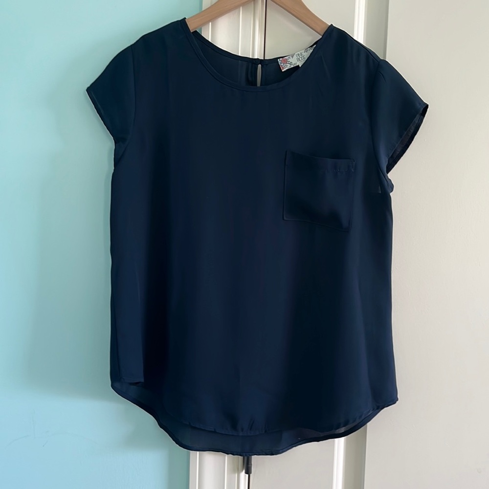 navy blouse